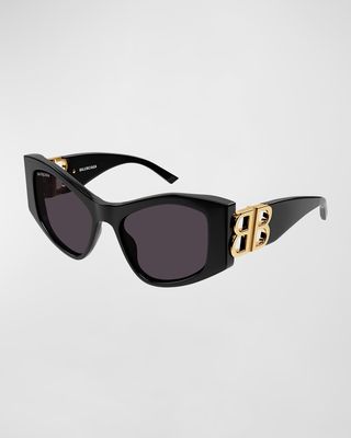 Cut-Out BB Acetate Cat-Eye Sunglasses