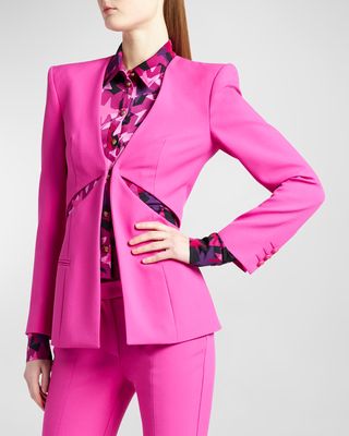 Cut-Out Tailored Jacket