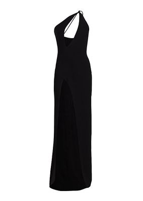 Cutout One-Shoulder Gown