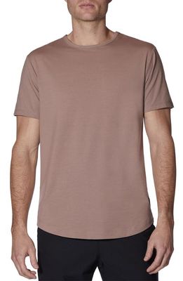 Cuts AO Curve Hem Cotton Blend T-Shirt in Mountain Mist