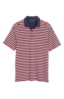 Cutter & Buck Forge DryTec Stripe Performance Polo in Cardinal Red