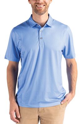 Cutter & Buck Geo Pattern Performance Recycled Polyester Blend Polo in Atlas