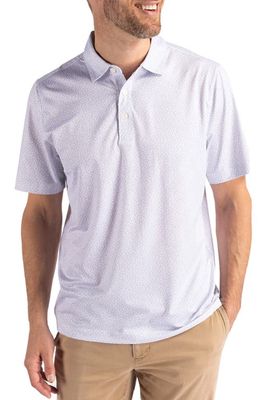 Cutter & Buck Pebble Recycled Polyester Jersey Polo in White