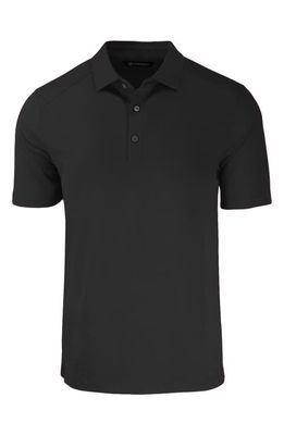 Cutter & Buck Solid Performance Recycled Polyester Polo in Black