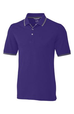 Cutter & Buck Tipped DryTec Polo in College Purple