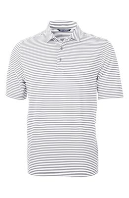 Cutter & Buck Virtue Eco Pique Stripe Polo in Polished
