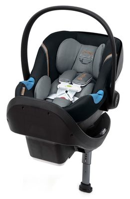 CYBEX Aton M SensorSafe Infant Car Seat & SafeLock Base in Pepper Black