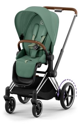CYBEX e-PRIAM 2 Electronic Smart Stroller in Leaf Green/Brown