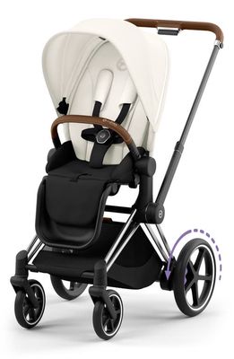 CYBEX e-PRIAM 2 Electronic Smart Stroller in Off White/Brown