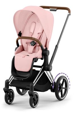 CYBEX e-PRIAM 2 Electronic Smart Stroller in Peach Pink/Brown