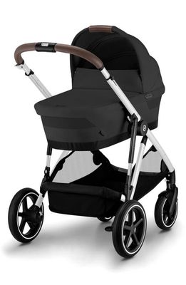 CYBEX Gazelle S Single to Double Stroller System & Carrycot in Moon Black