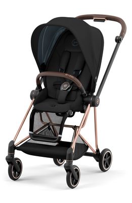CYBEX Mios 3 Rose Gold Compact Stroller in Deep Black