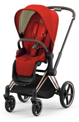 CYBEX Priam 4 Rose Gold Compact Stroller in Autumn Gold