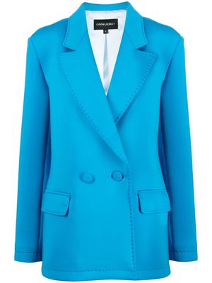 Cynthia Rowley Bonded double-breasted blazer - Blue