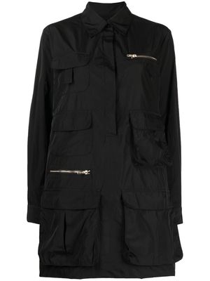 Cynthia Rowley flap-pockets shirt dress - Black