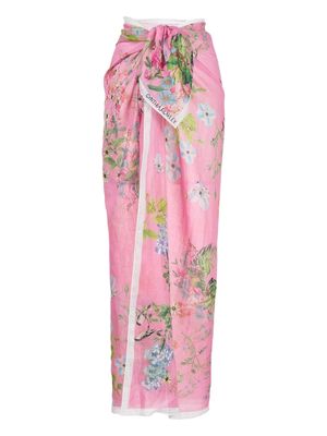 Cynthia Rowley floral-print sarong - Pink