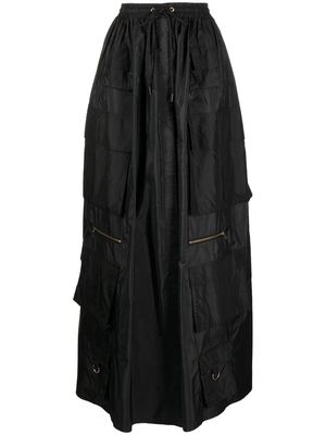 Cynthia Rowley high-waist cargo skirt - Black