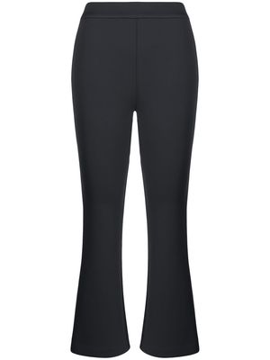 Cynthia Rowley mid-rise flared cropped trousers - Black