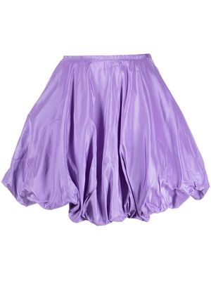 Cynthia Rowley mini silk bubble skirt - Purple