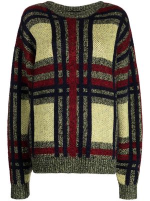 Cynthia Rowley ribbed-knit check-pattern jumper - Multicolour