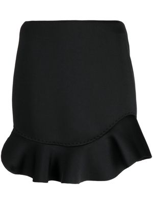 Cynthia Rowley ruffled high-waist mini skirt - Black