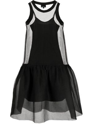 Cynthia Rowley semi-sheer sleeveless dress - Black