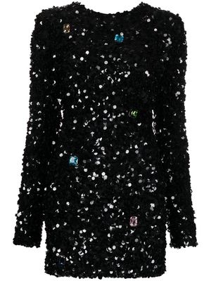 Cynthia Rowley sequin-embellished mini dress - Black