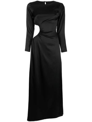 Cynthia Rowley Striking silk maxi dress - Black