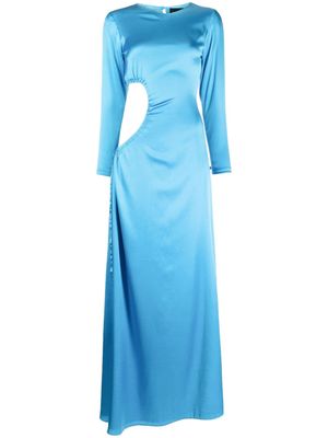 Cynthia Rowley Striking silk maxi dress - Blue