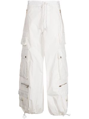 Cynthia Rowley wide-leg cargo trousers - White
