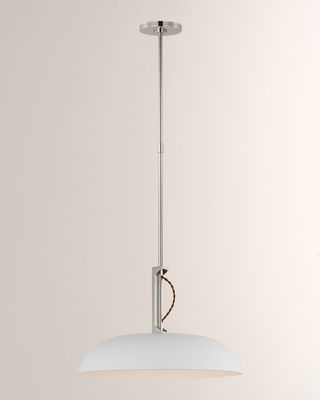 Cyrus Polished Nickel Pendant Light by Amber Lewis