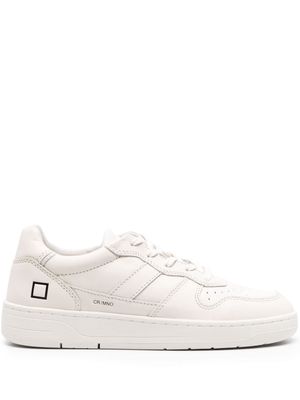 D.A.T.E. Court panelled leather sneakers - White