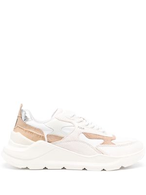 D.A.T.E. Fuga two-tone panelled sneakers - Neutrals