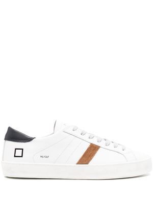 D.A.T.E. Hill logo-embossed leather sneakers - White