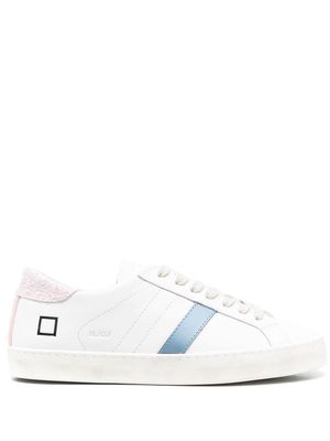 D.A.T.E. logo-print low-top leather sneakers - White