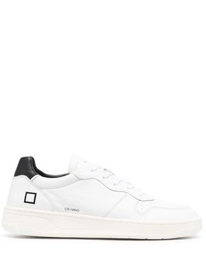 D.A.T.E. logo-print low-top sneakers - White