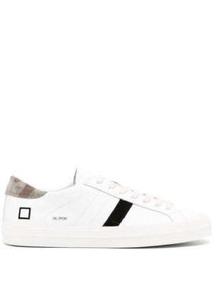 D.A.T.E. low-top calf leather trainers - White