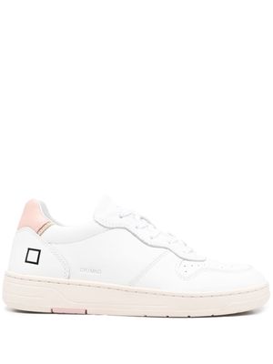 D.A.T.E. low top leather trainers - White
