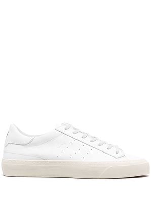 D.A.T.E. Sonica lace-up leather sneakers - White