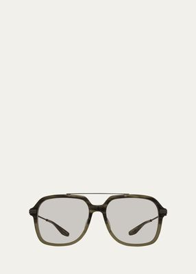 D. Ellis Plastic & Titanium Aviator Sunglasses