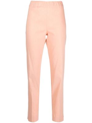 D.Exterior elasticated-waist slim-cut trousers - Pink