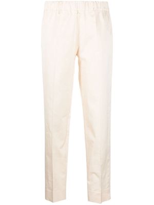 D.Exterior elasticated-waistband detail trousers - Neutrals