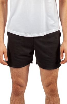 D.RT Deep French Terry Lounge Shorts in Black