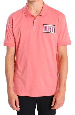 D. RT Proper Cotton Polo Shirt in Pink