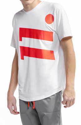 D.RT Soff Eleven Graphic Tee in White/Fire