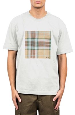 D. RT Square Cotton Graphic T-Shirt in Cream