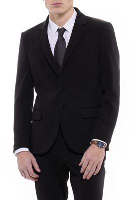 D. RT Thompson Wrinkle Resistant Two-Button Blazer in Black