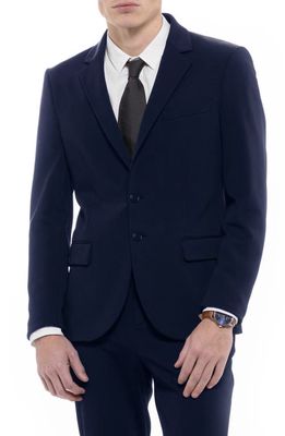 D. RT Thompson Wrinkle Resistant Two-Button Blazer in Navy