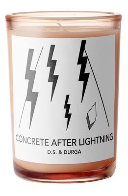 D. S. & Durga Concrete After Lightning Scented Candle in White