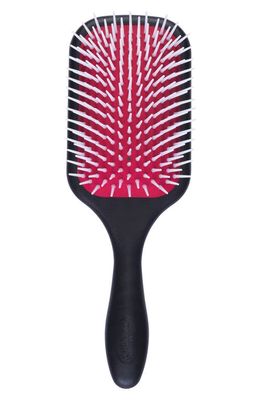 D38 Power Paddle Denman Detangler Hairbrush in Black With Red Pad